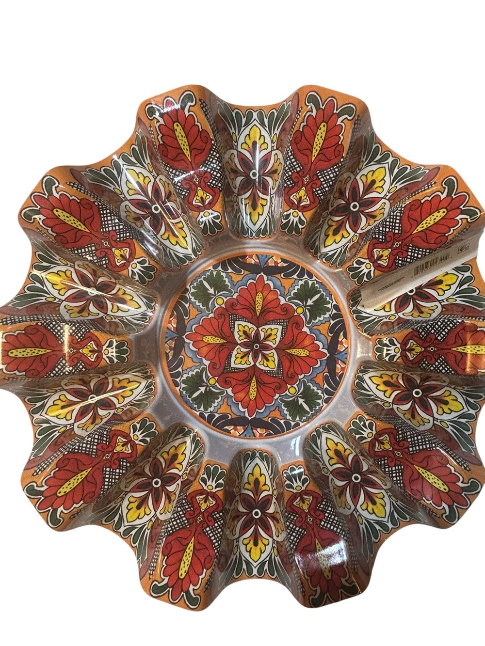 Prepara Taco Carousel Serving Tray Melamine Fiesta Floral Taco Holder New